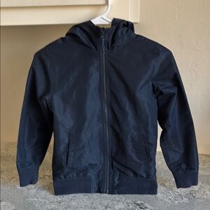 Navy Blue Windbreaker Jacket